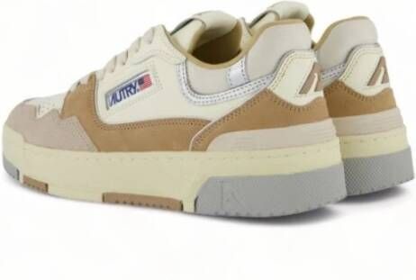 Autry CLC LOW Sneakers Color-Block Design Beige Dames