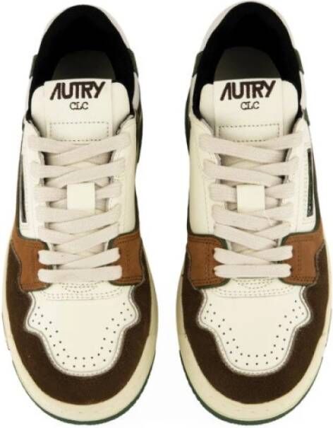 Autry CLC LOW Sneakers Color-Block Design Beige Dames