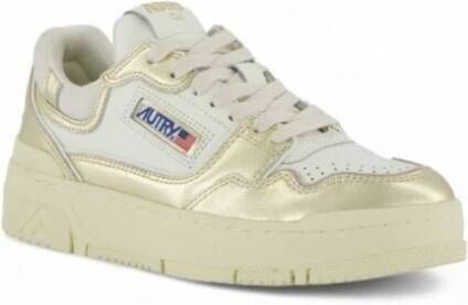 Autry CLC LOW Sneakers Extra-Volume Leer & Suède White Dames