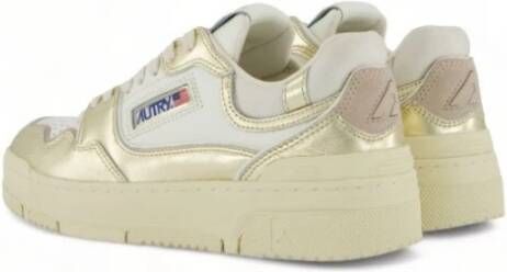 Autry CLC LOW Sneakers Extra-Volume Leer & Suède White Dames