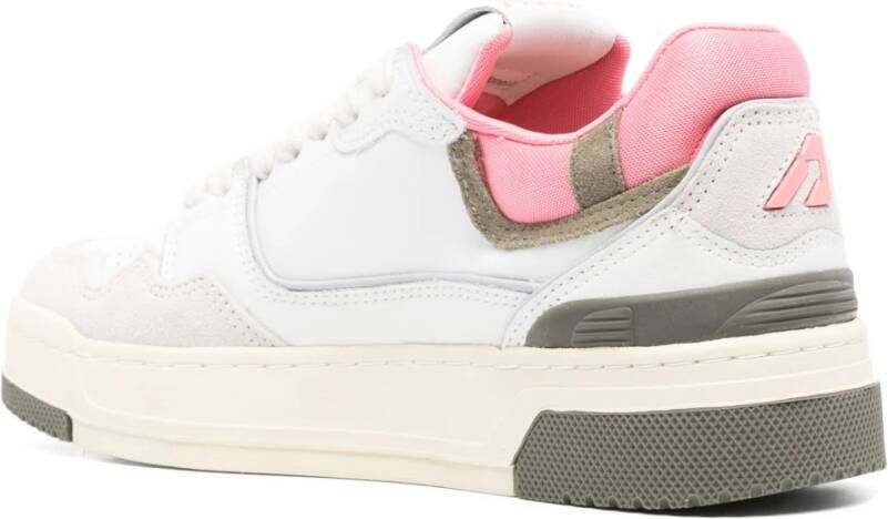 Autry CLC Sneakers Wit Groen Militair White Dames