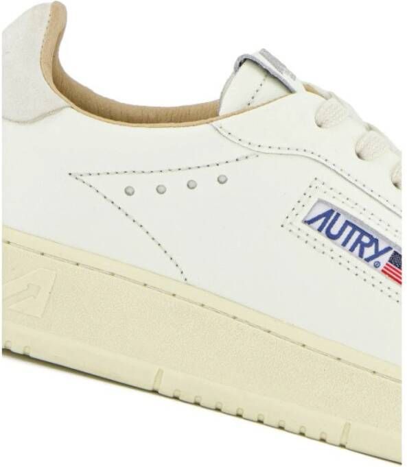 Autry Dallas Low Witte Leren Sneakers Multicolor Dames