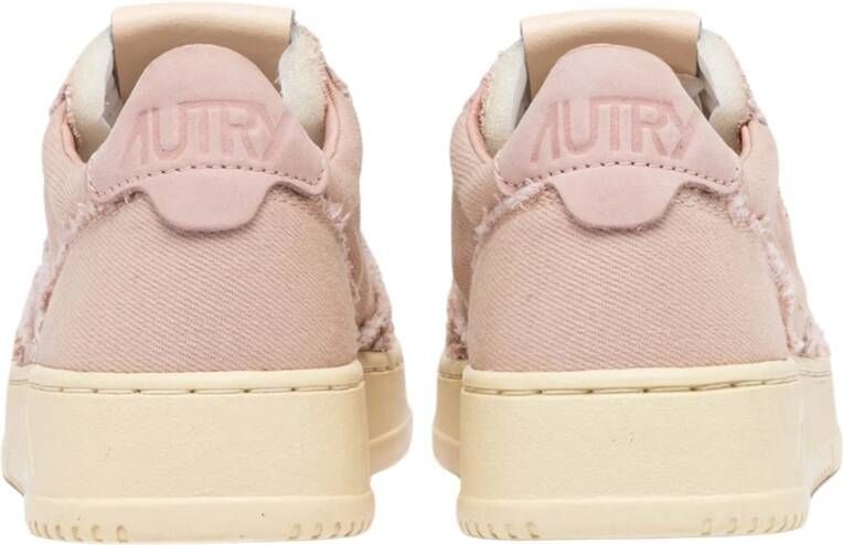 Autry Denim Medalist Lage Schoenen Pink Dames