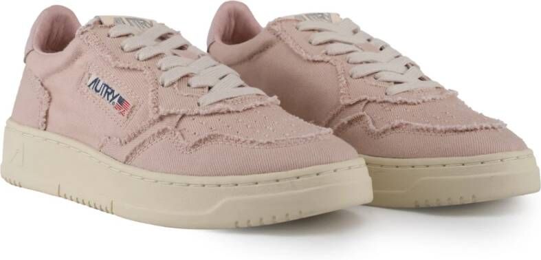 Autry Denim Medalist Low Damessneakers Pink Dames