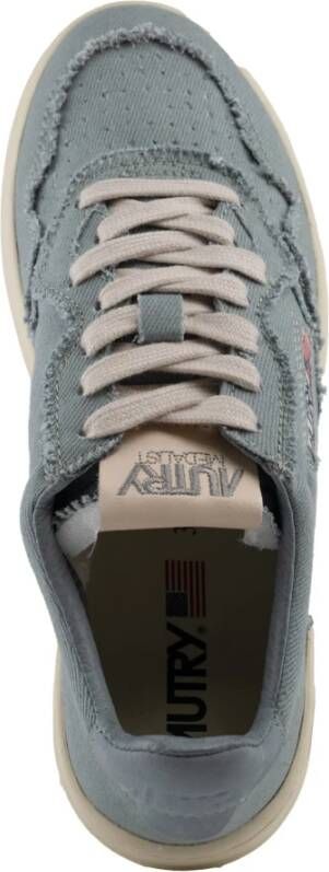 Autry Denim sneakers voor vrouwen in Silver Blue Dames