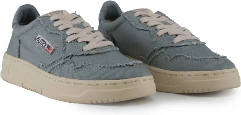 Autry Denim sneakers voor vrouwen in Silver Blue Dames