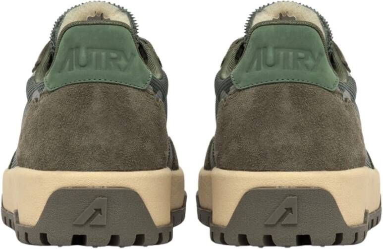 Autry Dragon Nabuk Leren Schoenen Green Heren