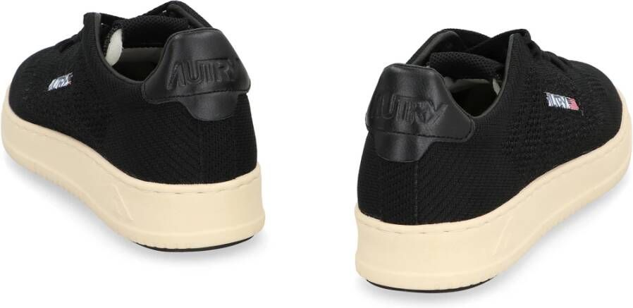 Autry Easeknit lage sneakers met leren inzet Black Heren