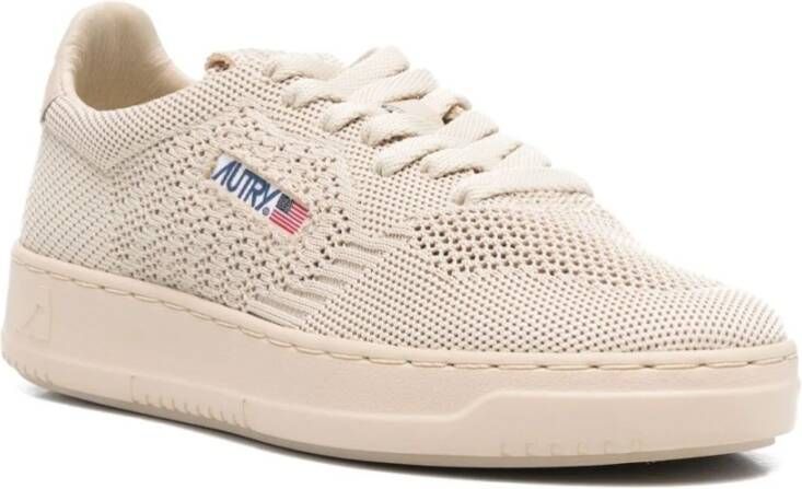 Autry Easeknit Sneakers Beige Dames