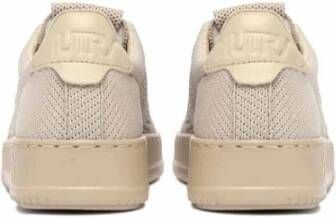 Autry Easeknit Sneakers met Zwarte Mesh Bovenwerk Beige Heren