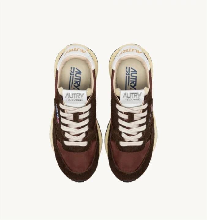 Autry Flexibele hardloopsneaker Ebony Brown Heren