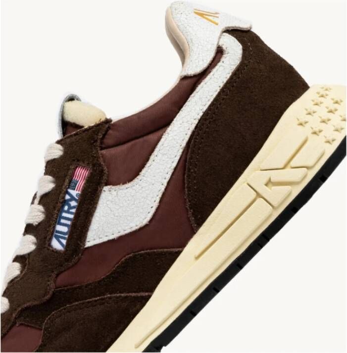 Autry Flexibele hardloopsneaker Ebony Brown Heren