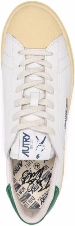 Autry Geborduurde Logo Lage Sneakers White Heren