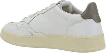 Autry Geperforeerde leren sneakers met logodetails White Heren