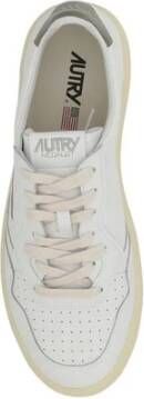 Autry Geperforeerde leren sneakers met logodetails White Heren