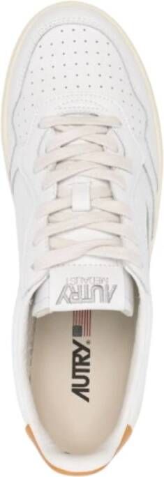 Autry Geperforeerde Medalist Sneakers met Logo White Heren