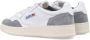 Autry Grijze Leren Sneakers met Borduurdetails White Heren - Thumbnail 4