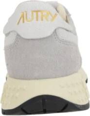 Autry Grijze Nylon Suède Lage Sneakers Gray Dames