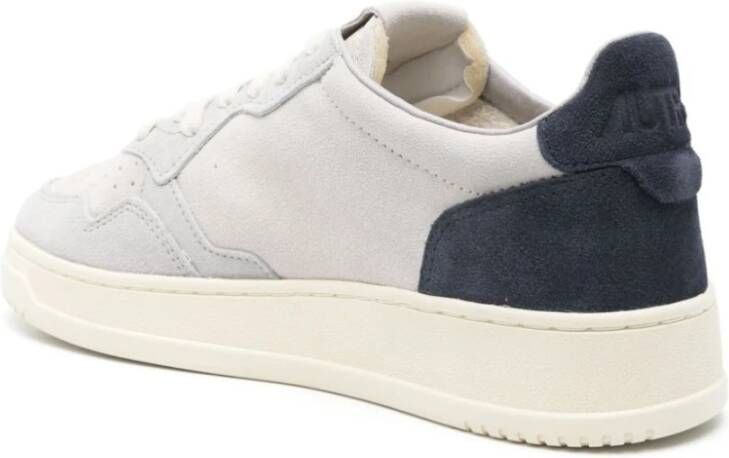 Autry Grijze Sneakers Veters Gewatteerde Enkel Gray Heren