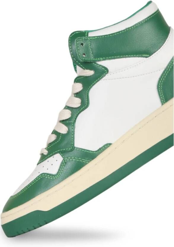 Autry Groene Bicolor Mid Sneakers Green Dames