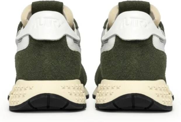 Autry Groene en grijze leren sneakers Green Heren