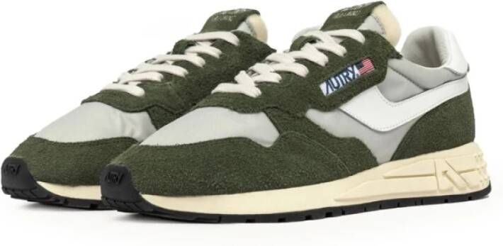 Autry Groene en grijze leren sneakers Green Heren