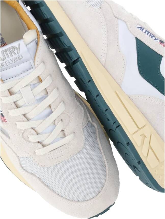 Autry Groene Leren Sneakers met Logo Detail Multicolor Heren