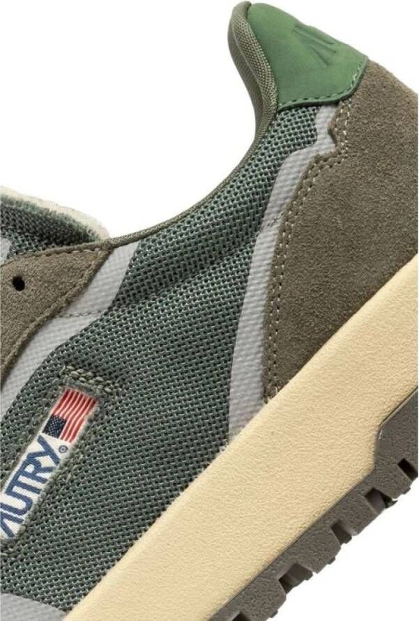 Autry Groene nylon canvas golfschoen Green Heren