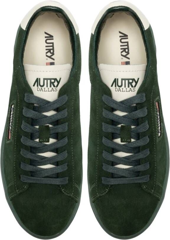 Autry Groene platte schoenen Dallas stijl Green Heren