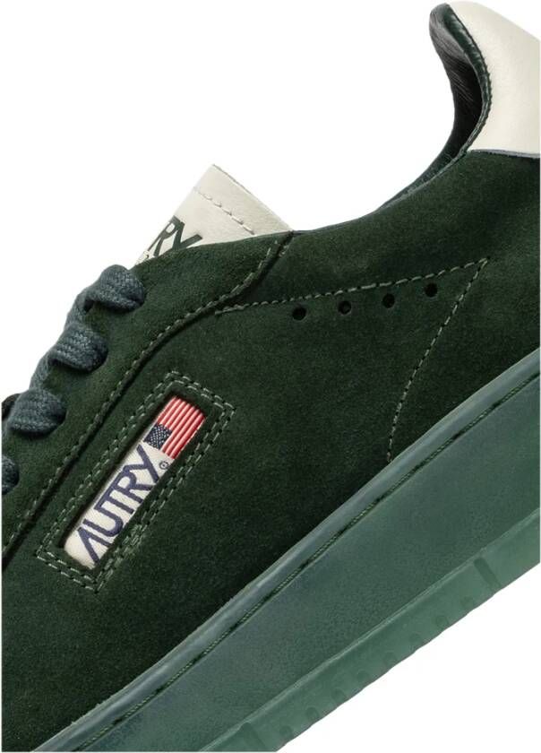 Autry Groene platte schoenen Dallas stijl Green Heren