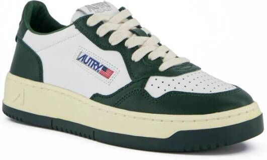 Autry Groene platte schoenen Klassieke sportieve sneaker Green Heren