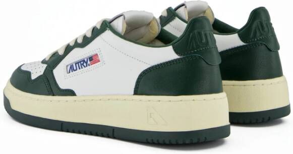 Autry Groene platte schoenen Klassieke sportieve sneaker Green Heren