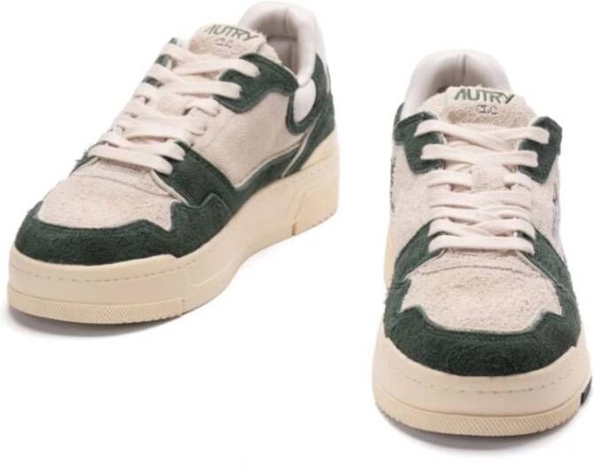 Autry Groene Sneakers Paneeldesign Logopatch Green Heren