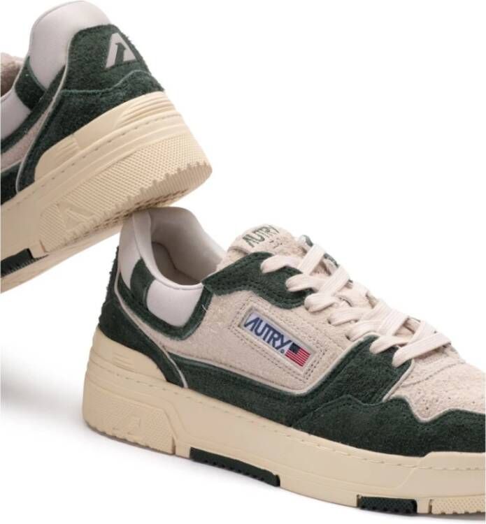 Autry Groene Sneakers Paneeldesign Logopatch Green Heren