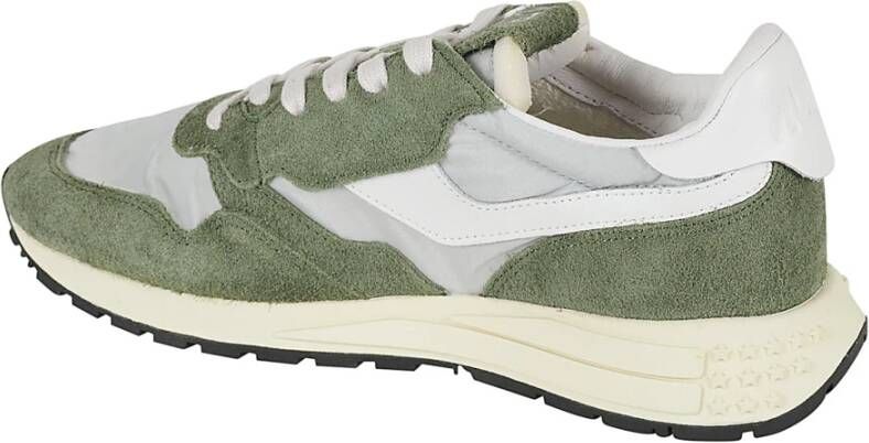 Autry Groene Suède Mesh Sneakers Green Heren