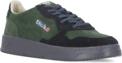 Autry Groene Suède Sneakers Green Heren