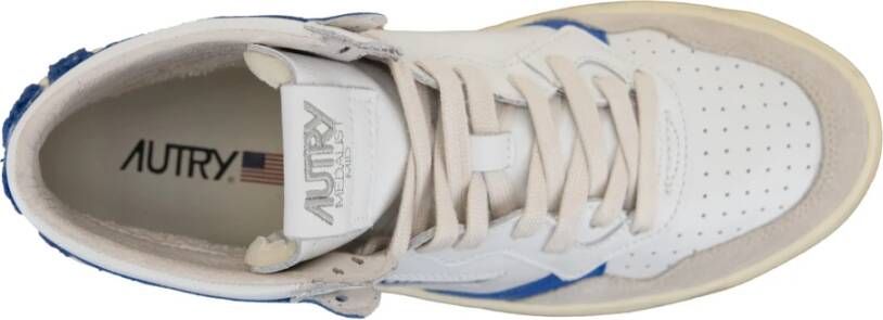 Autry Heren Leren Veterschoenen White Heren