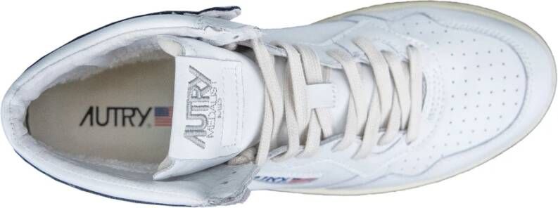 Autry Heren Leren Veterschoenen White Heren