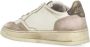 Autry Ivoor Leren Sneakers met Logodetails Beige Dames - Thumbnail 4