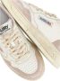 Autry Ivoor Leren Sneakers met Logodetails Beige Dames - Thumbnail 6