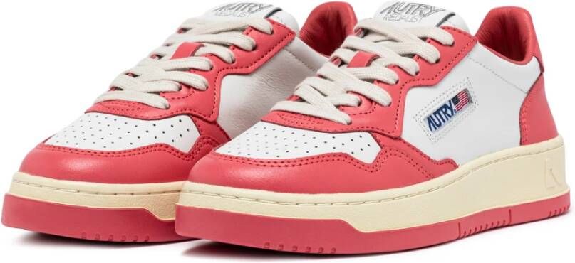 Autry Klassieke witte sneakers Red Dames