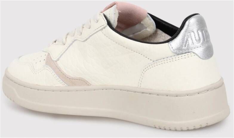 Autry Kleur Blok Leren Sneakers White Dames