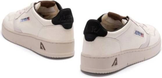 Autry Lage Beige Zwarte Sneaker Medalist Beige Heren