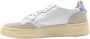 Autry Lage Dames Leren Sneakers Wit Lavendel White Dames - Thumbnail 2