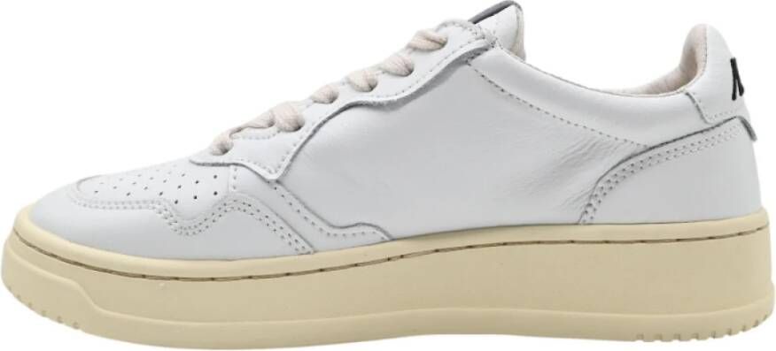 Autry Lage Dames Sneakers Leer Wit Zwart White Dames