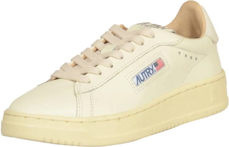 Autry Lage Damessneakers Dallas Stijl Beige Dames