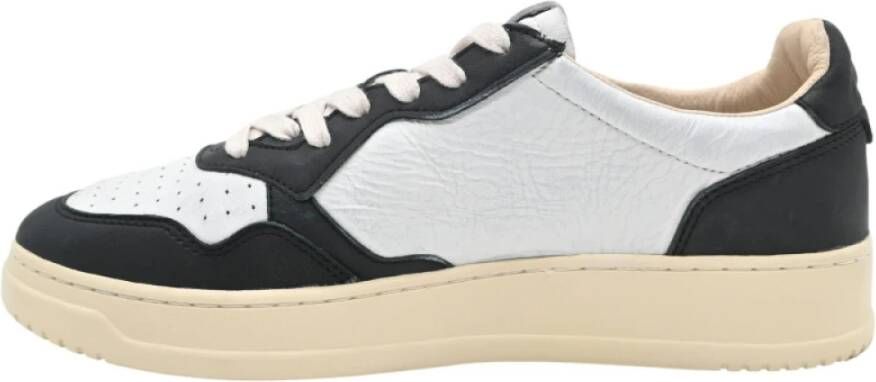 Autry Lage Goat Sneakers in Wit Zwart White Heren