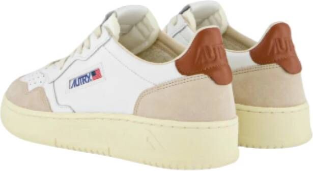 Autry Lage Leren Sneakers Bruin White Heren