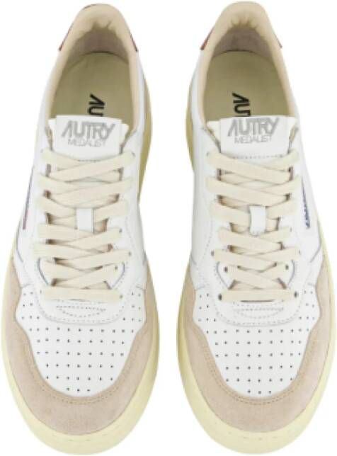 Autry Lage Leren Sneakers Bruin White Heren