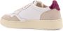 Autry Lage leren sneakers met FF-borduursel White Dames - Thumbnail 4